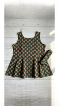 OLIVE GREEN PEPLUM TOP